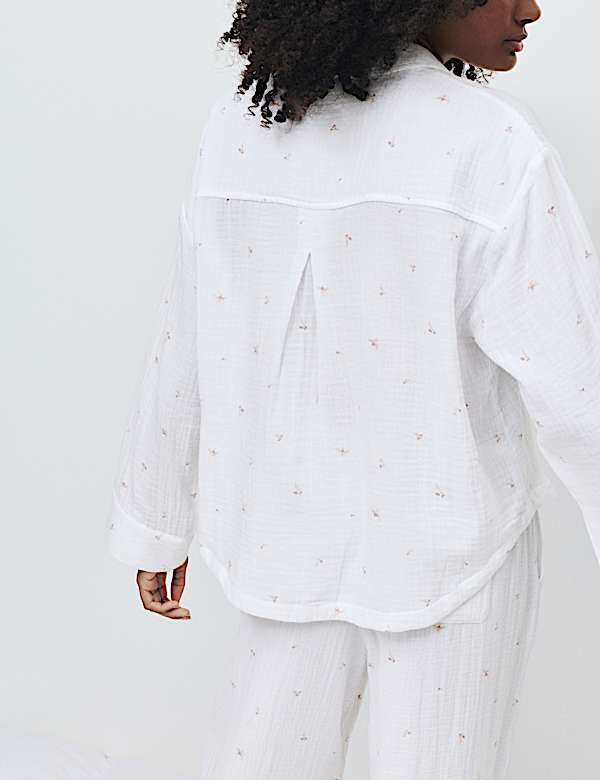 Pure Cotton Muslin Floral Pyjama Set - DK