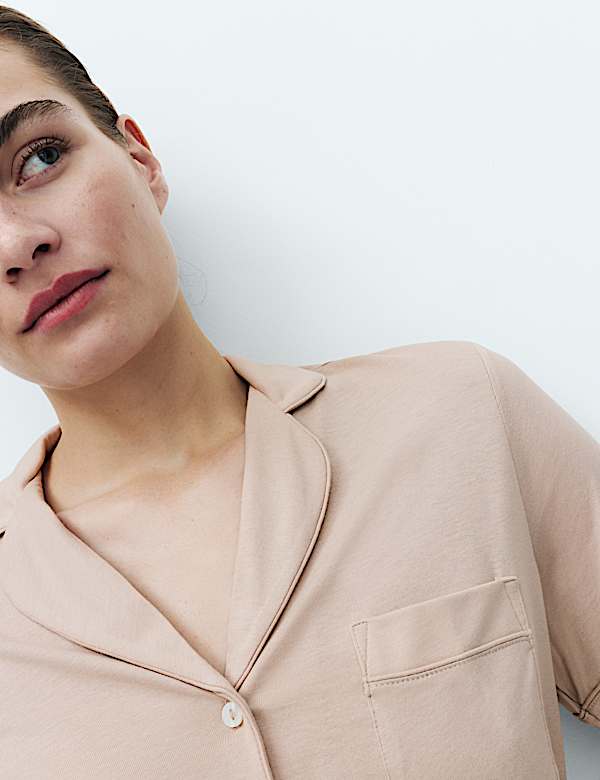 Cotton Modal Revere Shortie Pyjama Set - BN