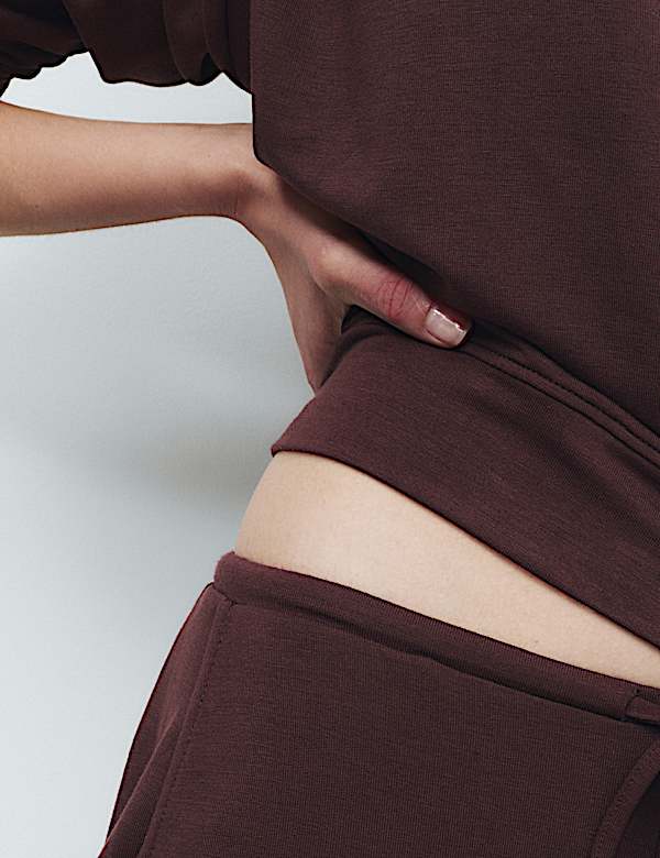 סט פיג'מה לבית בגזרה רחבה ובשילוב &trade;Flexifit - IL