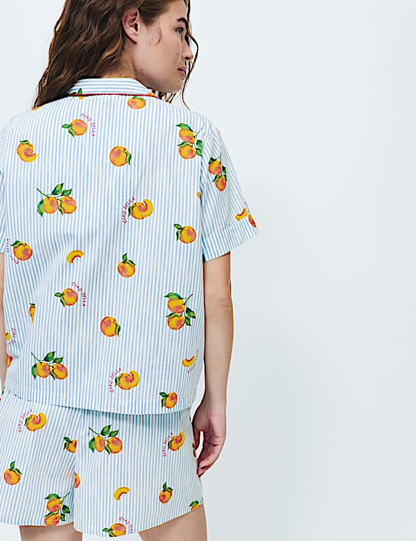 Pure Cotton Printed Shortie Set - AU