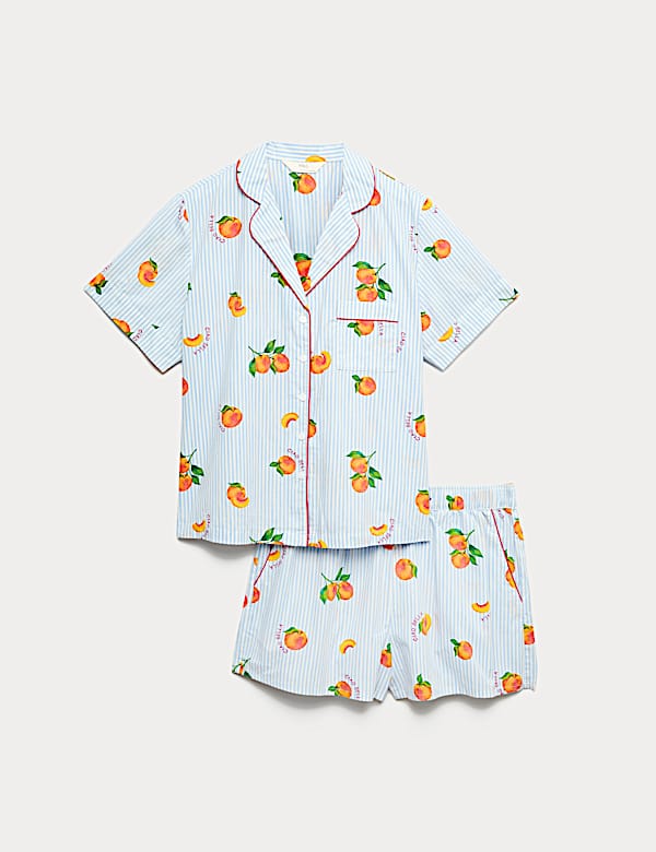 Pure Cotton Printed Shortie Set - AU