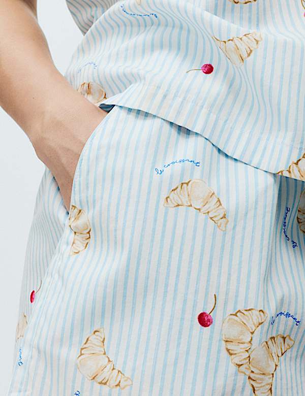 Pure Cotton Printed Shortie Set - AL