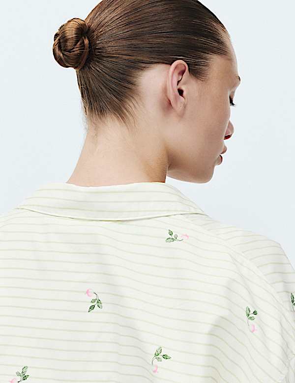 Pure Cotton Poplin Printed Pyjama Set - DK