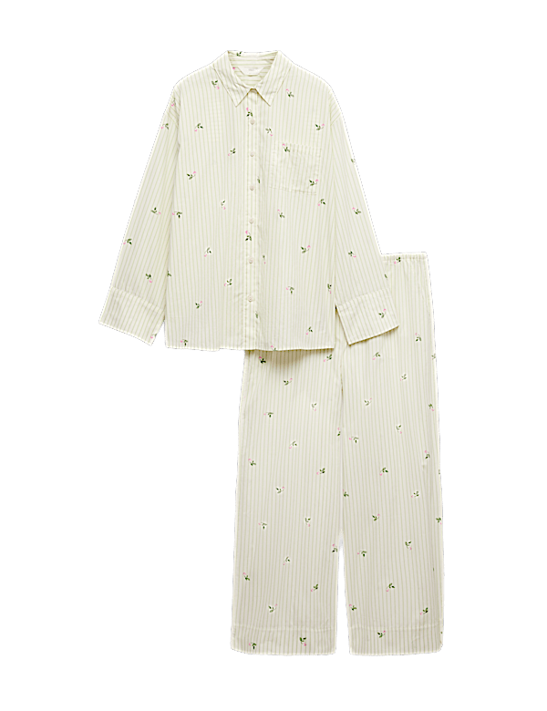 Pure Cotton Poplin Printed Pyjama Set