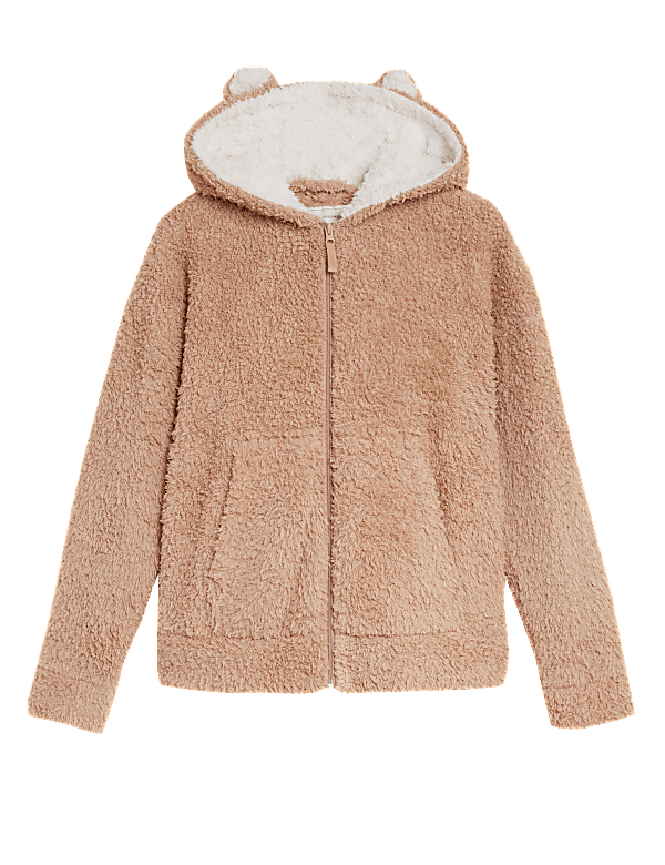 Fleece cat ear hoodie shop