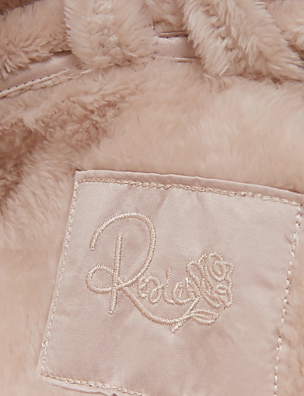 Fleece Hooded Long Dressing Gown