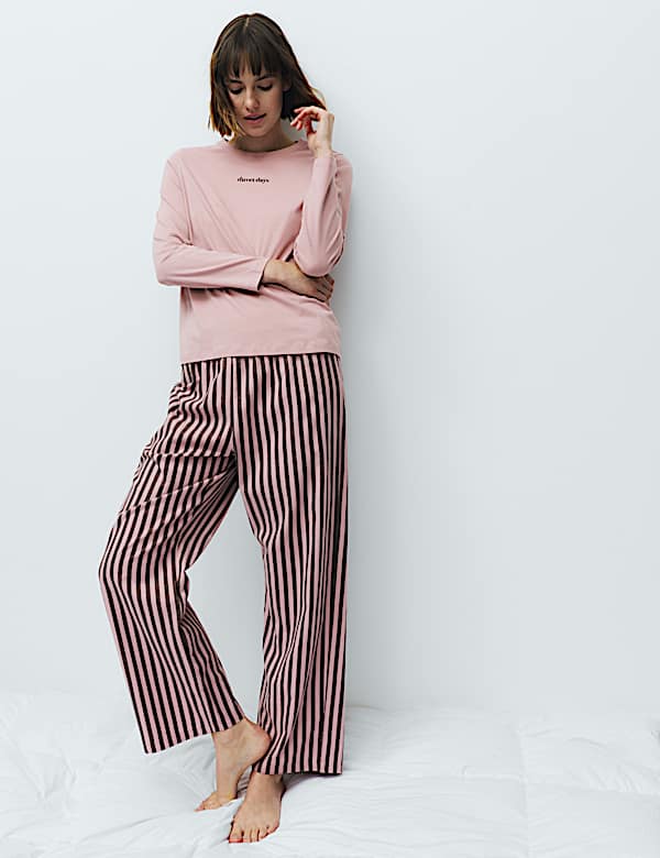 Pure Cotton Striped Pyjama Set - IT