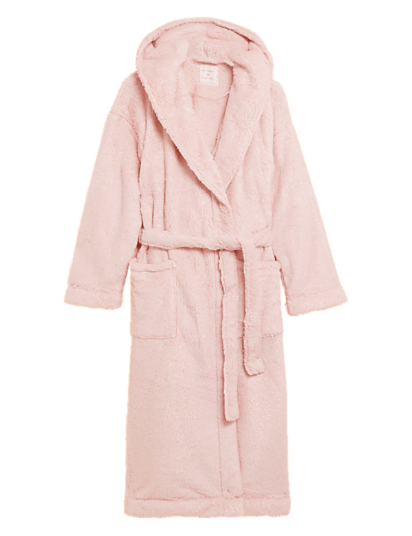 Fleece Hooded Dressing Gown