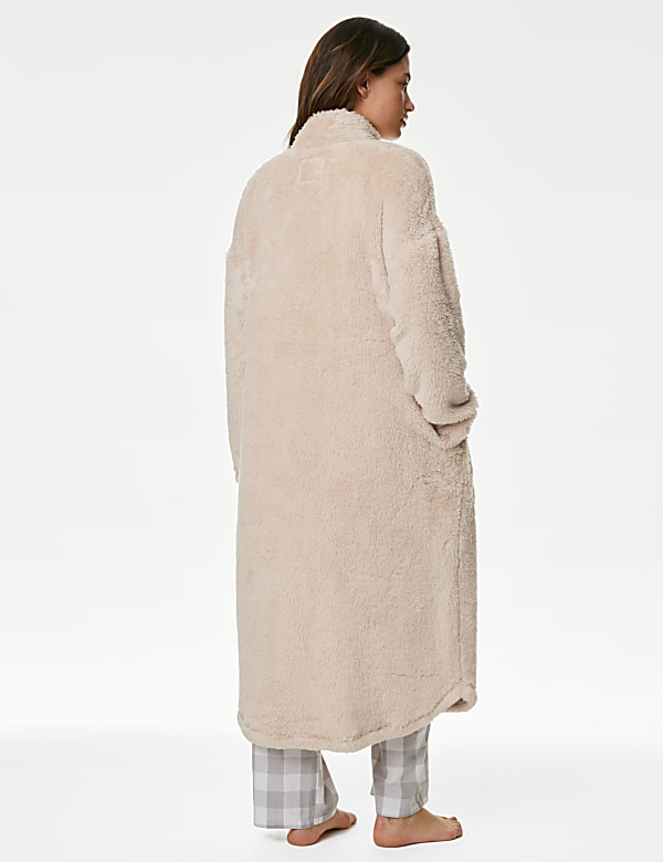 Fleece Zip Through Dressing Gown - CN