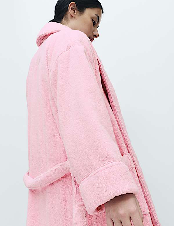 Pure Cotton Towelling Dressing Gown - SK