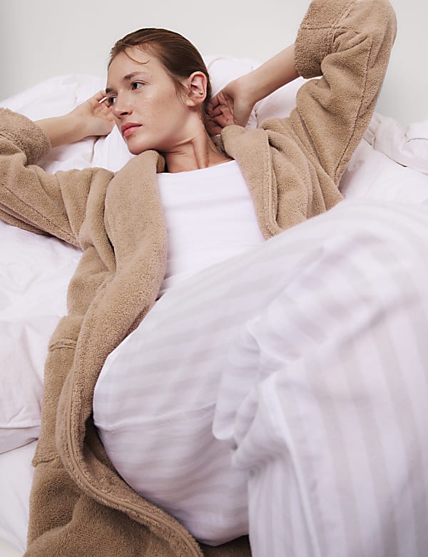 Pure Cotton Towelling Dressing Gown - BE