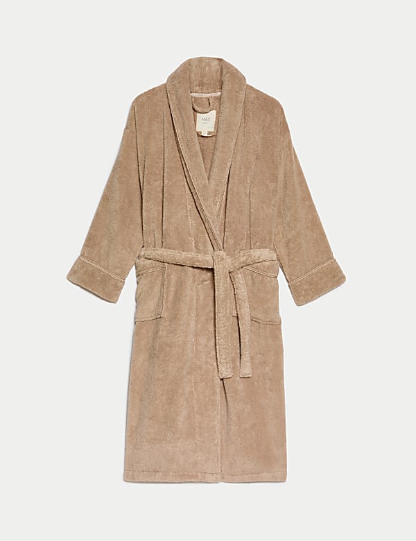 Pure Cotton Towelling Dressing Gown - BE