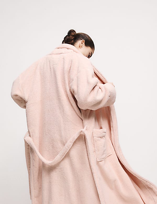 Pure Cotton Towelling Dressing Gown - JP