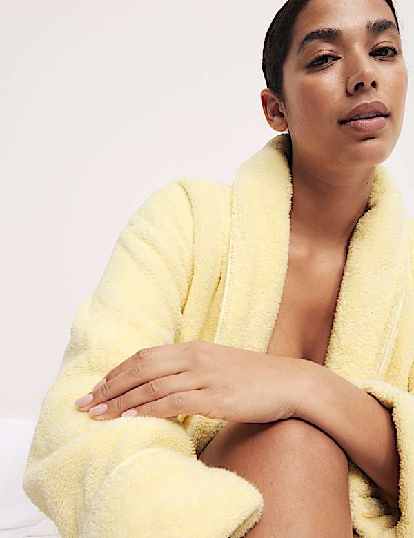 Pure Cotton Towelling Dressing Gown - IT