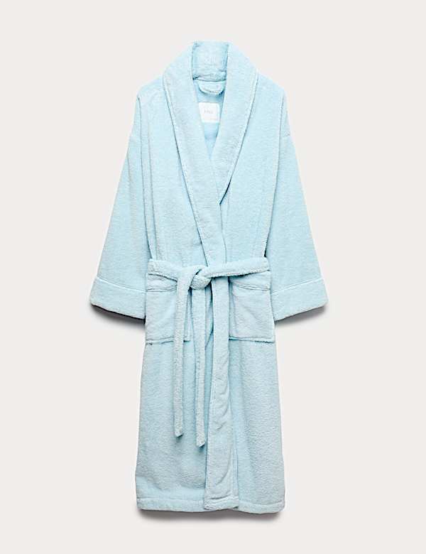 Pure Cotton Towelling Dressing Gown - EE