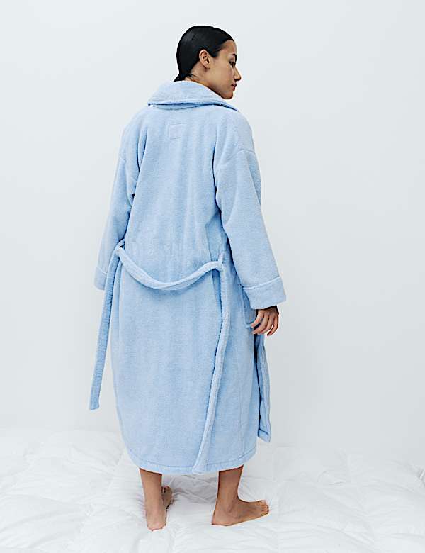 Pure Cotton Towelling Dressing Gown - NL