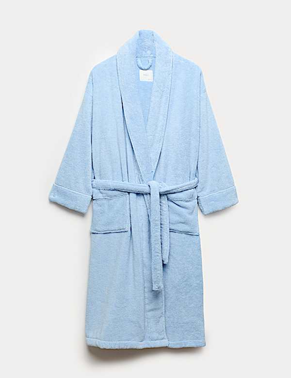Pure Cotton Towelling Dressing Gown - NL