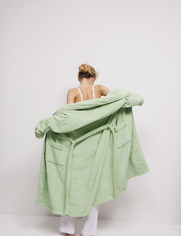 Pure Cotton Towelling Dressing Gown