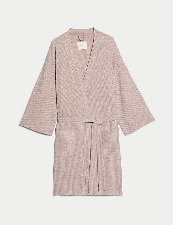 Cosy Waffle Dressing Gown GREEN Dressing Gowns M S SK