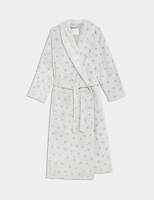 Robe de chambre en polaire à pois - CA