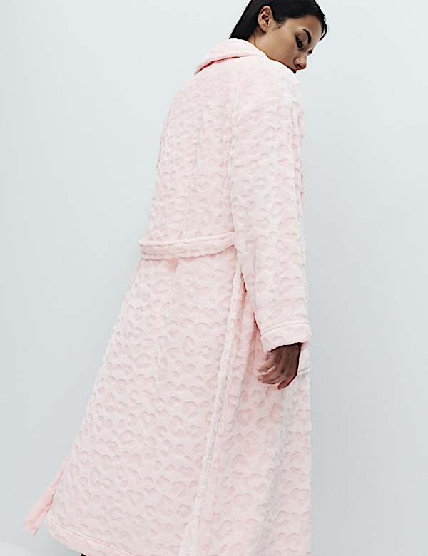 Animal Print Shimmer Dressing Gown