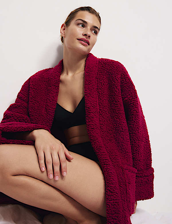 Teddy Borg Wrap Lounge Cardigan - JO