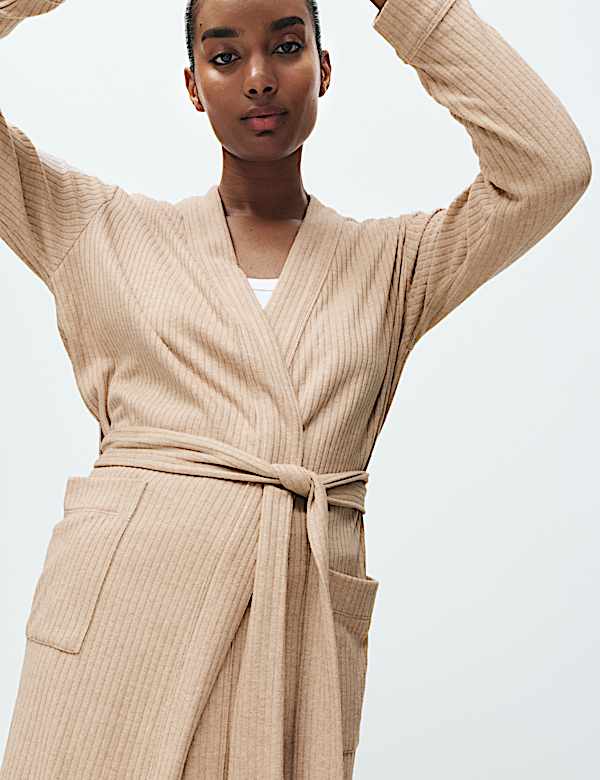 Wide Ribbed Dressing Gown - SI