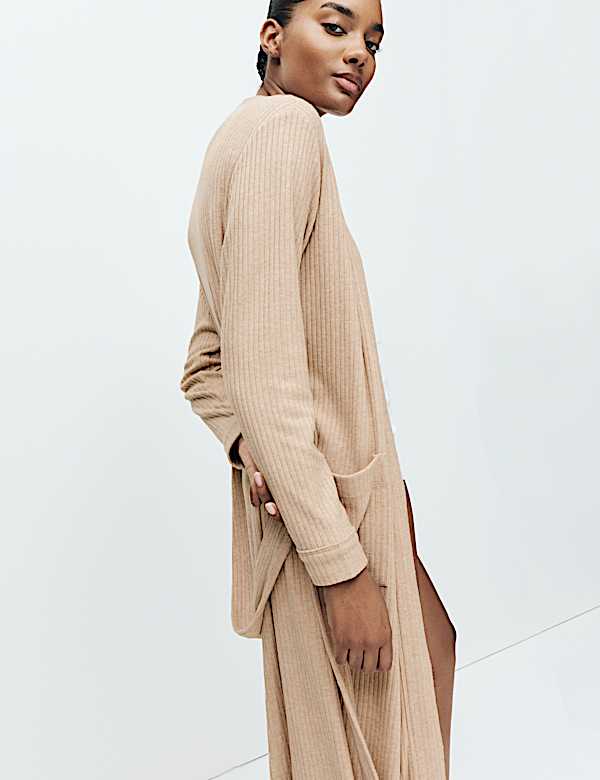 Wide Ribbed Dressing Gown - SI