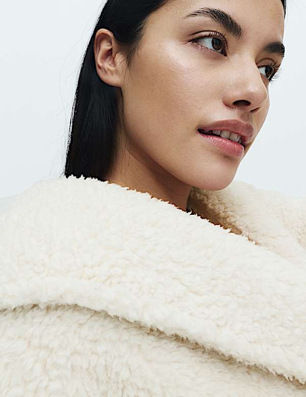 Borg Short Dressing Gown - LU