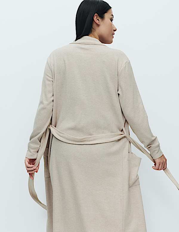 Cosy Ribbed Tie Wrap - BE