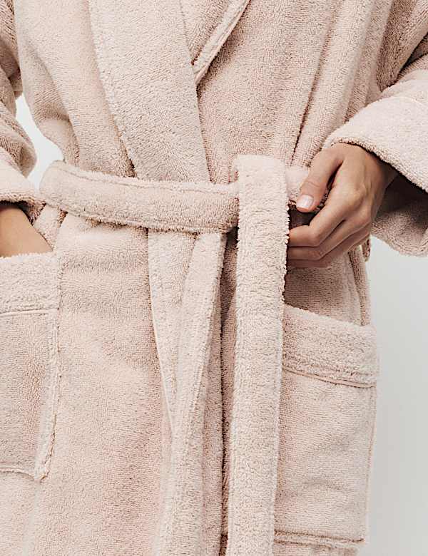 Pure Cotton Towelling Dressing Gown - CA