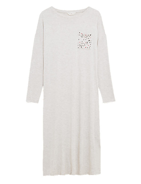 Viscose Mix Plain Round Neck Dress