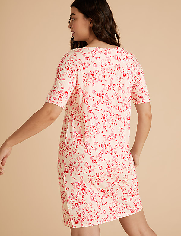 Animal Print Short Nightdress