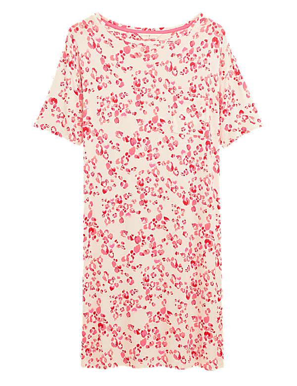 Animal Print Short Nightdress