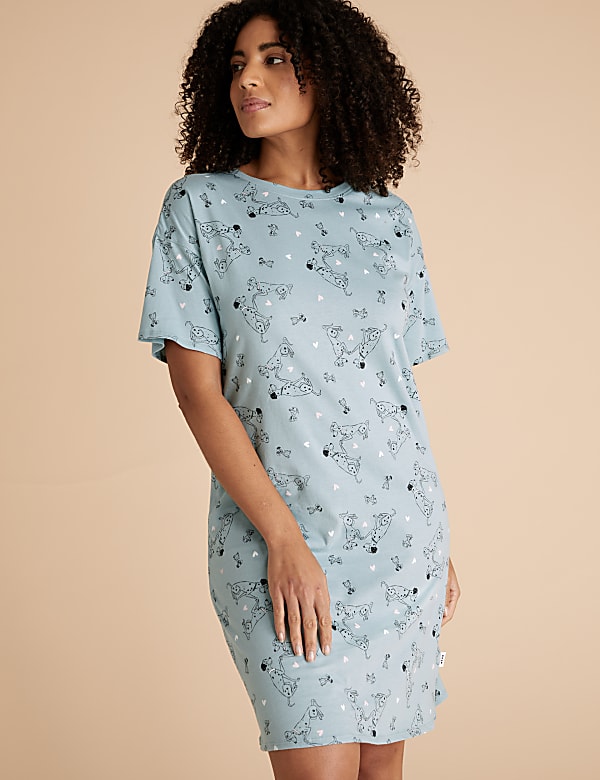 Pure Cotton 101 Dalmatians Short Nightdress