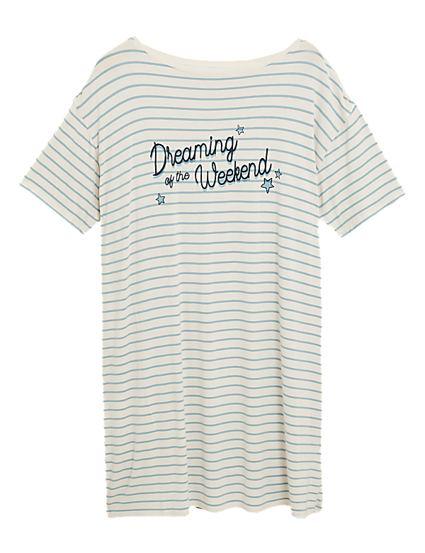 Dreaming of the Weekend Slogan Nightdress