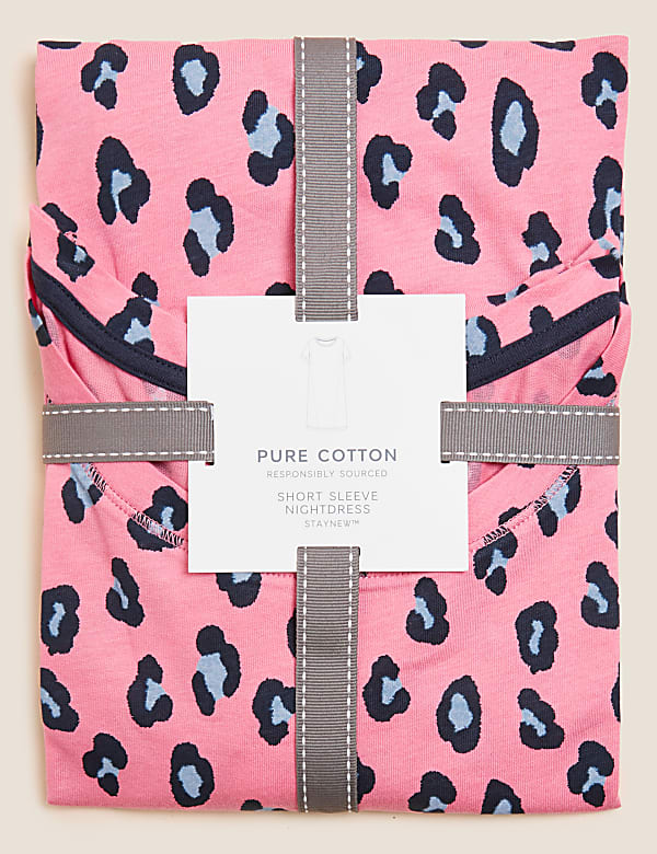 Pure Cotton Leopard Short Nightdress