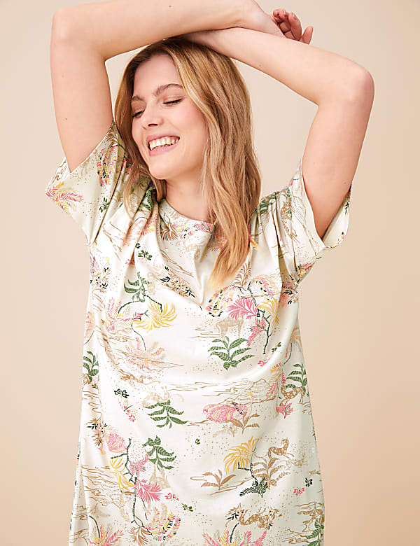 2 Pack Cotton Rich Short Nightdresses
