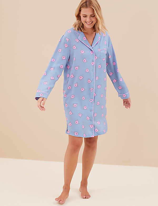 Satin Percy Pig™ Short Nightshirt