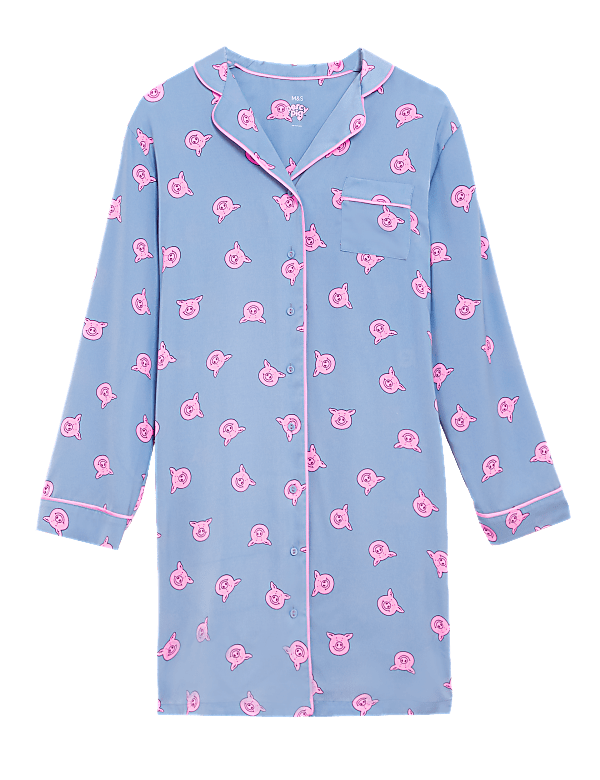 Satin Percy Pig™ Short Nightshirt