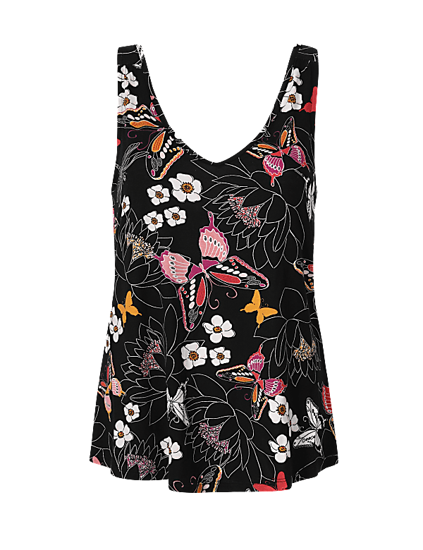 Butterfly Sleeveless Pyjama Top