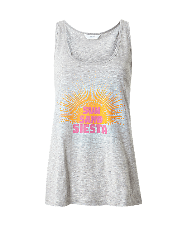 Sleeveless Vest Pyjama Top