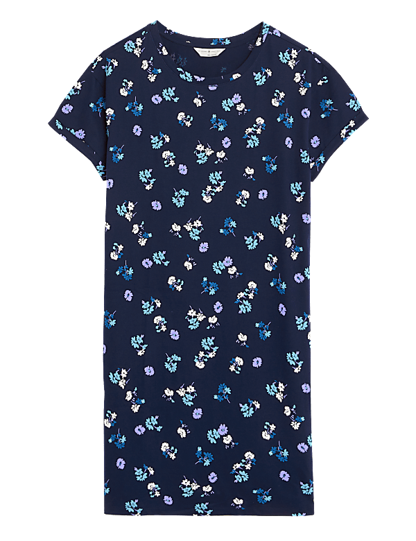 Pure Cotton Floral Short Nightdress