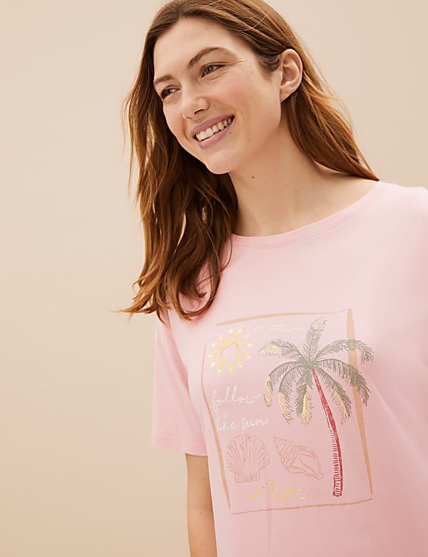 2pk Cotton Rich Printed Nightdresses