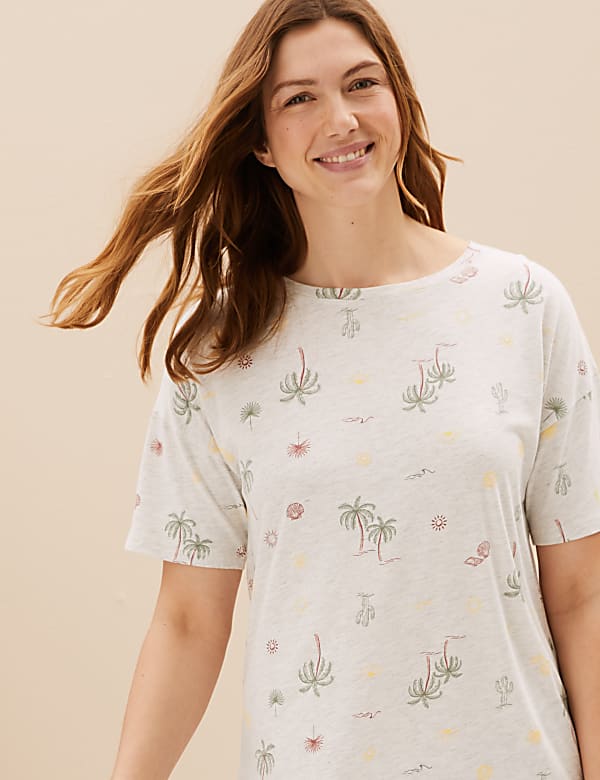 2pk Cotton Rich Printed Nightdresses