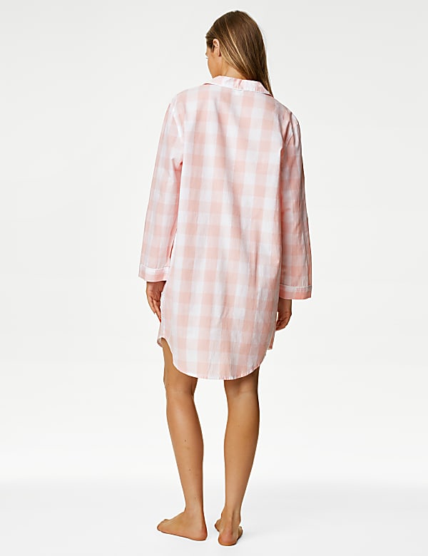 Pure Cotton Checked Nightshirt