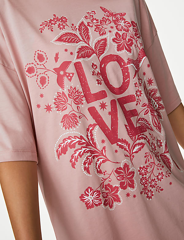 Cotton Modal Love Slogan Nightdress