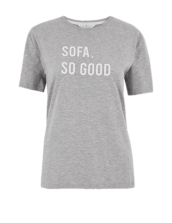 Cotton Sofa So Good Slogan Pyjama Top