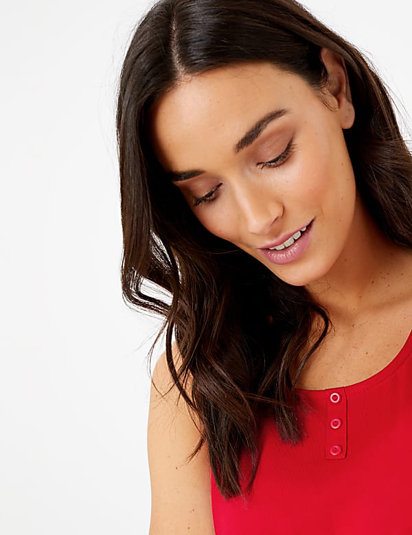 Cotton Rich Vest Pyjama Top