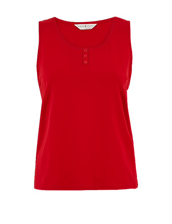 Cotton Rich Vest Pyjama Top